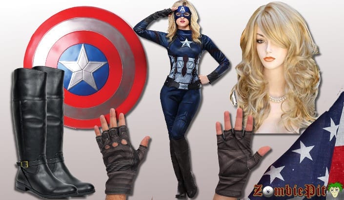 Captain America Women Costume