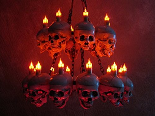 skull chandelier