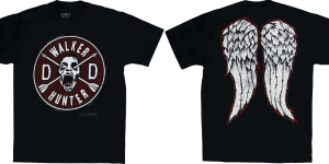 daryl dixon wings and walker t shirt