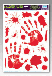 bloody hand print