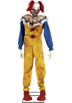 twitching animatronic clown