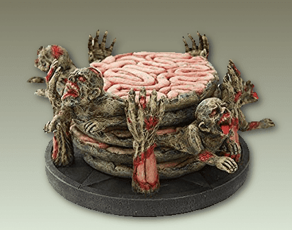 zombie and brain coasters