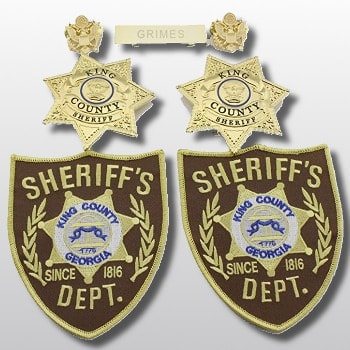 Walking Dead King County Sheriff Department Logo Patch Uniform Aufnäher  neu 
