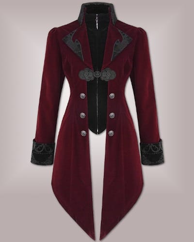 Steampunk Gothic Velvet Coat