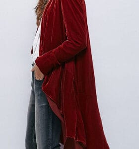 velvet cardigan