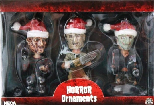 Freddy Jason Leatherface Christmas Ornaments