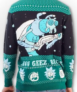 Rick and Morty Alien Aww Geez Christmas Sweater