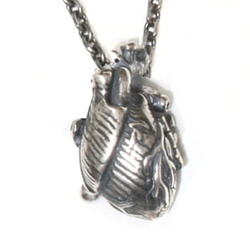 anatomical heart locket