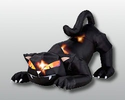 Animated inflatable cat