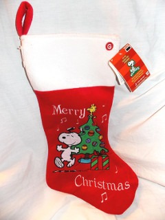 Snoopy christmas stocking