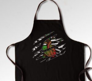 heart and bones apron