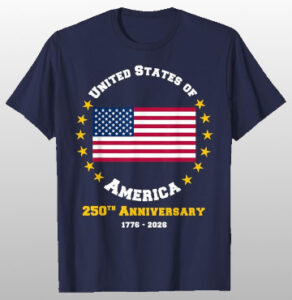 250 years t-shirt